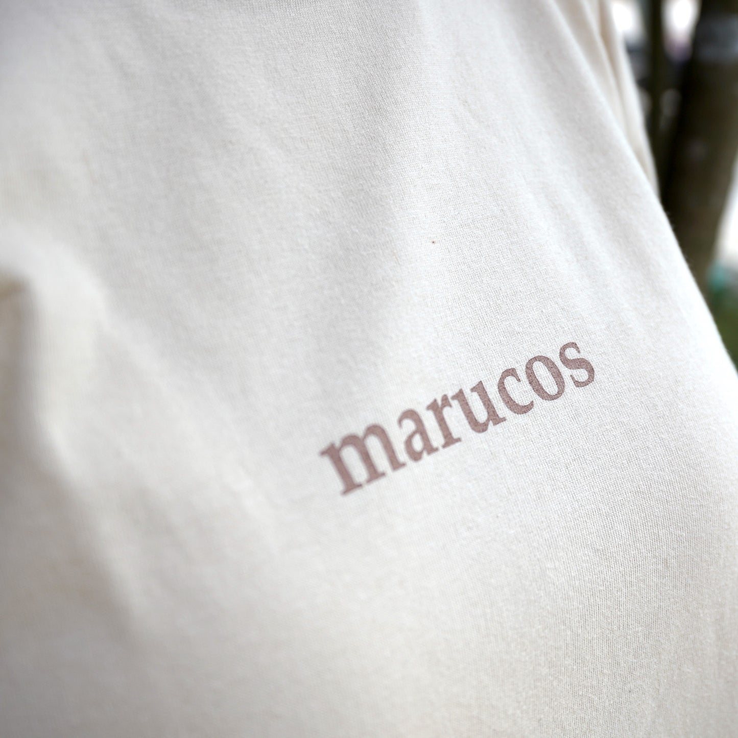 Marucos Logo T-Shirts /ベージュ