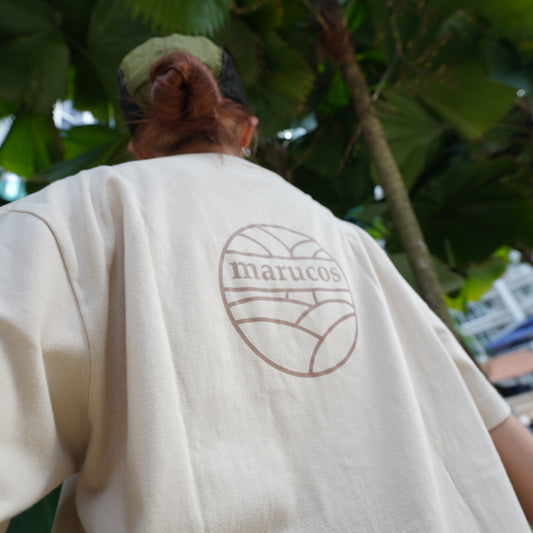 Marucos Logo T-Shirts /ベージュ